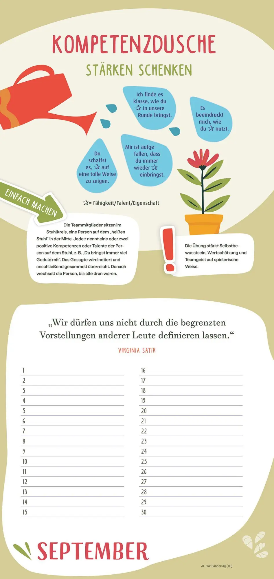 Bild: 9783451036538 | Immerwährender Teamkalender. Für ein gutes Miteinander | Katja Weber