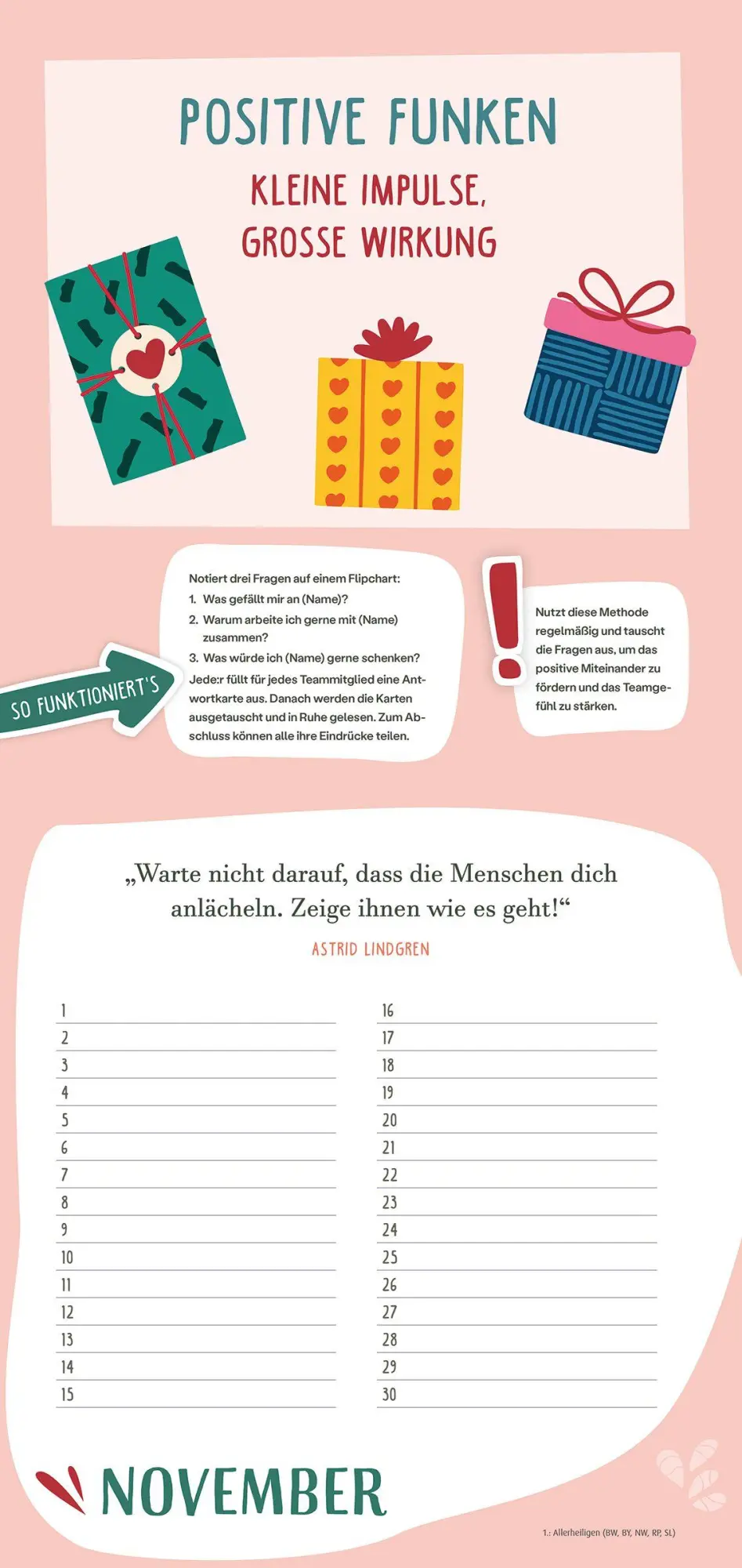 Bild: 9783451036538 | Immerwährender Teamkalender. Für ein gutes Miteinander | Katja Weber