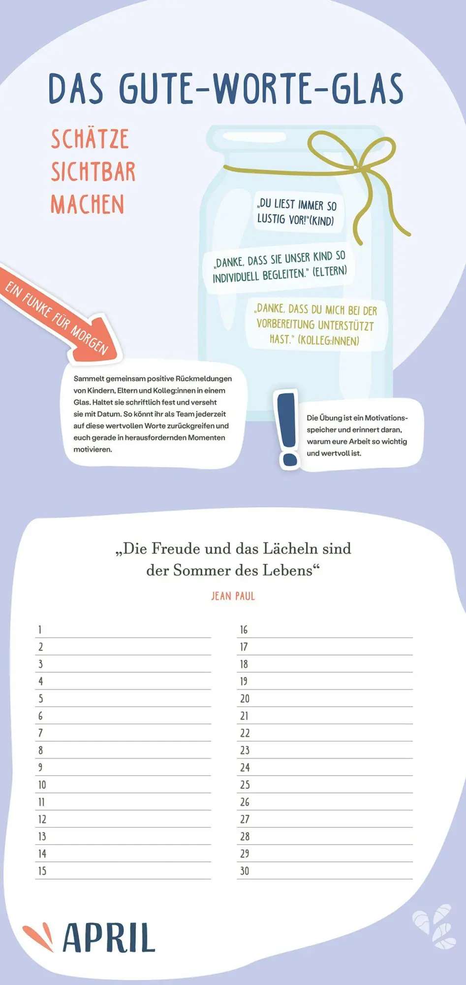 Bild: 9783451036538 | Immerwährender Teamkalender. Für ein gutes Miteinander | Katja Weber