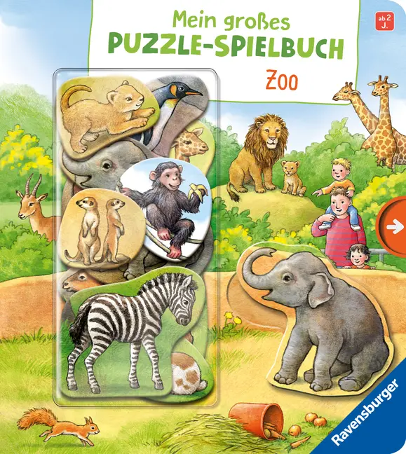 Cover: 9783473436538 | Mein großes Puzzle-Spielbuch Zoo | Anne Möller | Buch | 12 S. | 2017