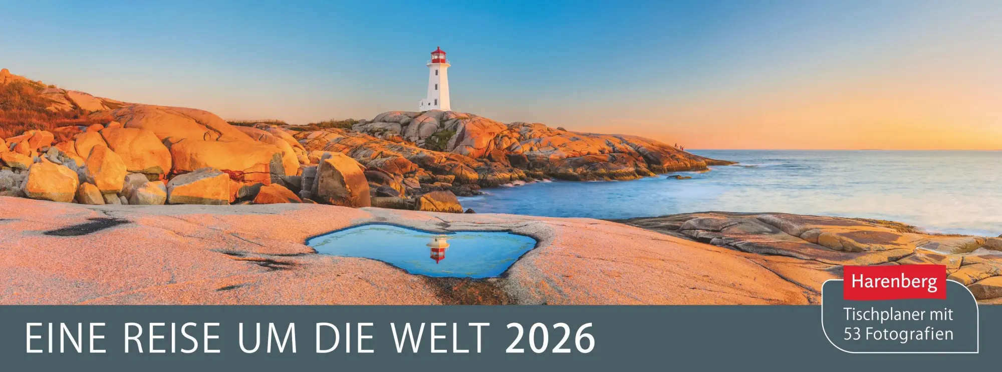 Cover: 9783840036538 | Eine Reise um die Welt Premium-Tischplaner 2026 - Wochenkalender...