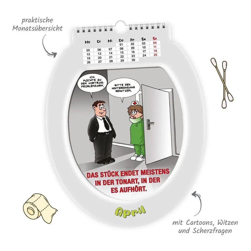 Bild: 9783988026538 | TRÖTSCH - Formkalender Klokalender 2027 unterhaltsames für lange...