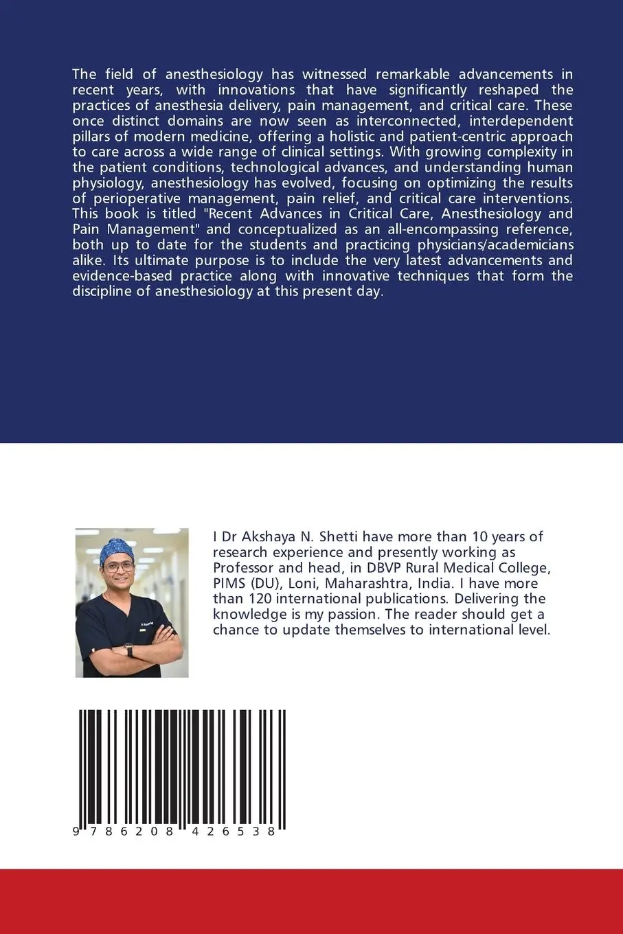 Rückseite: 9786208426538 | Recent Advances in Critical Care, Anesthesiology and Pain Management