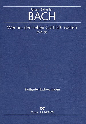 Cover: 9790007046538 | Wer nur den lieben Gott läßt walten (Klavierauszug) | Bach | Buch