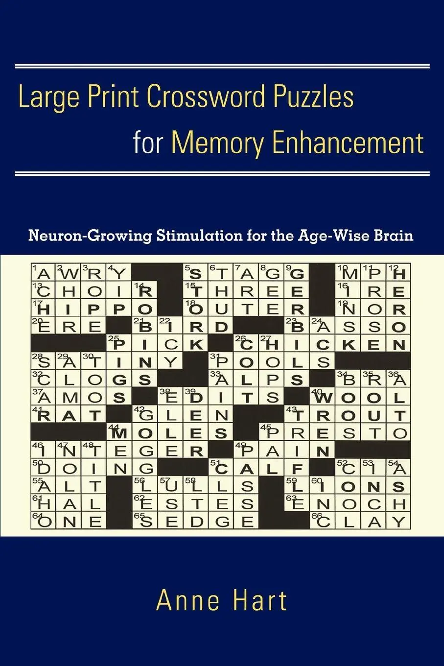 Cover: 9780595356638 | Large Print Crossword Puzzles for Memory Enhancement | Anne Hart