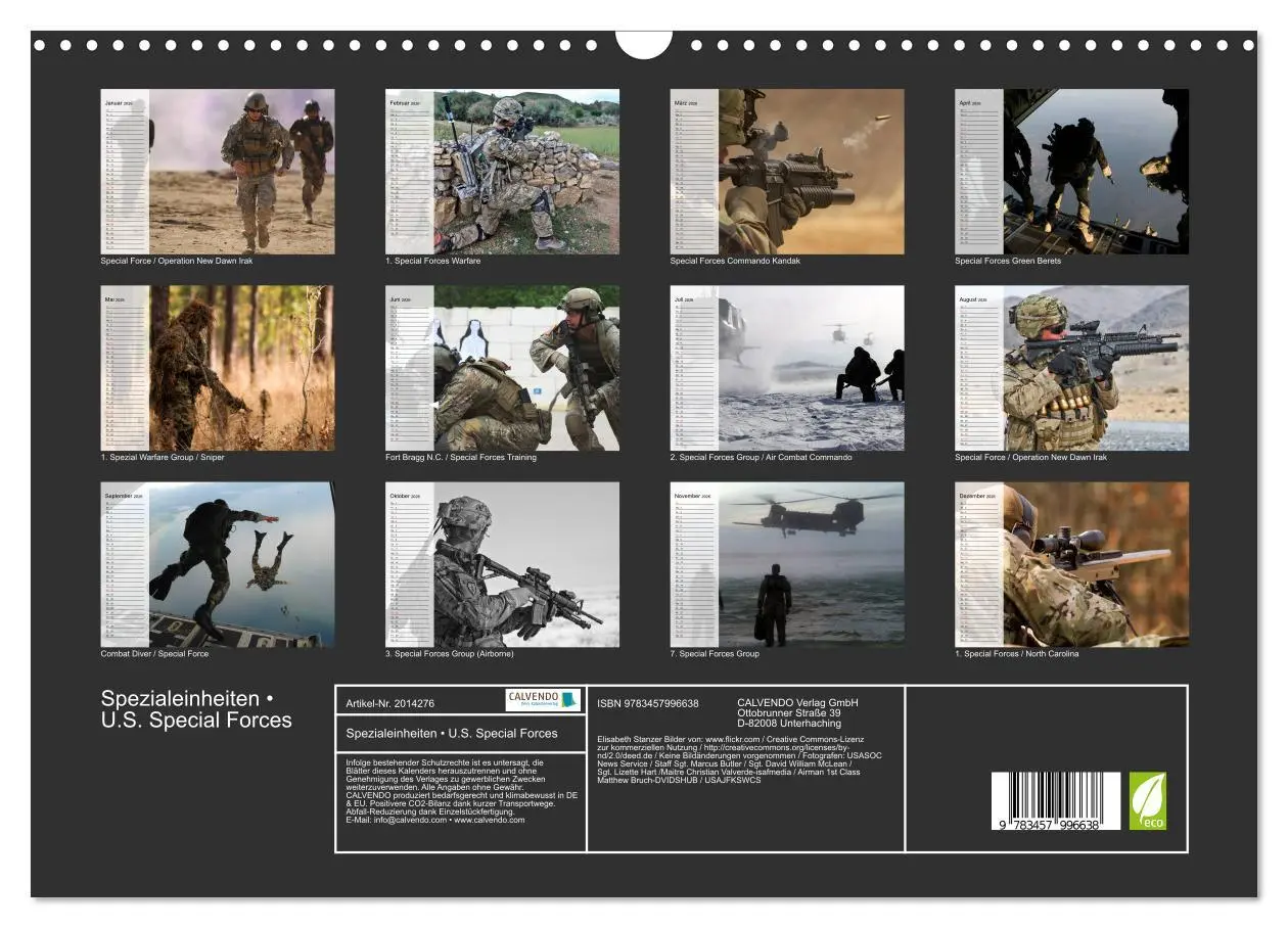 Bild: 9783457996638 | Spezialeinheiten ¿ U.S. Special Forces (Wandkalender 2026 DIN A3...
