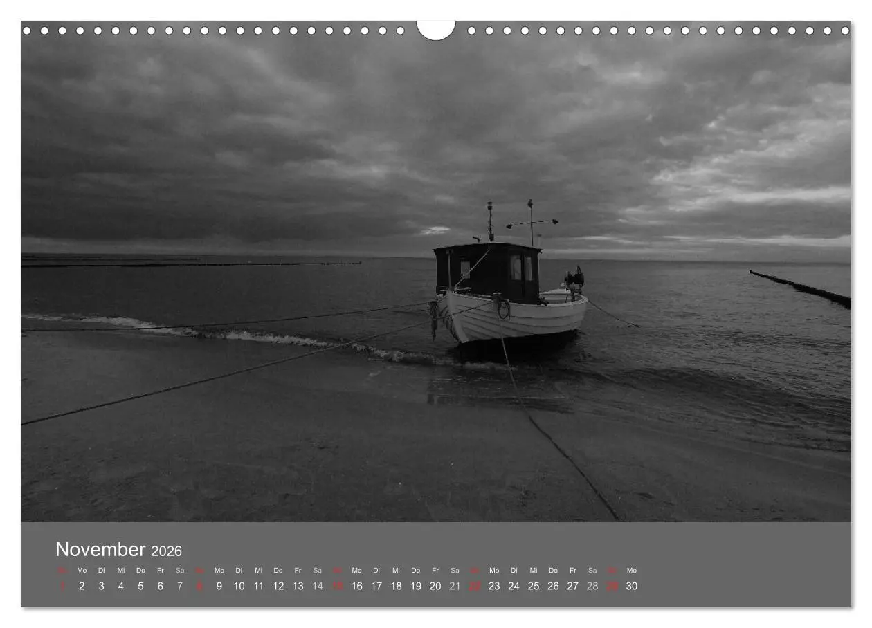 Bild: 9783516226638 | Ostsee - von schwarz bis weiß (Wandkalender 2026 DIN A3 quer),...