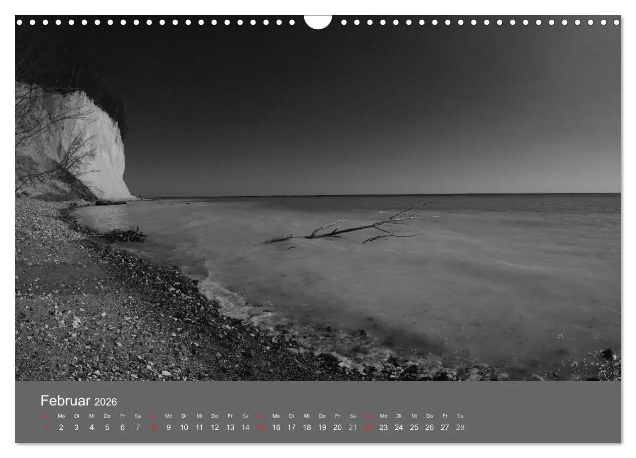 Bild: 9783516226638 | Ostsee - von schwarz bis weiß (Wandkalender 2026 DIN A3 quer),...
