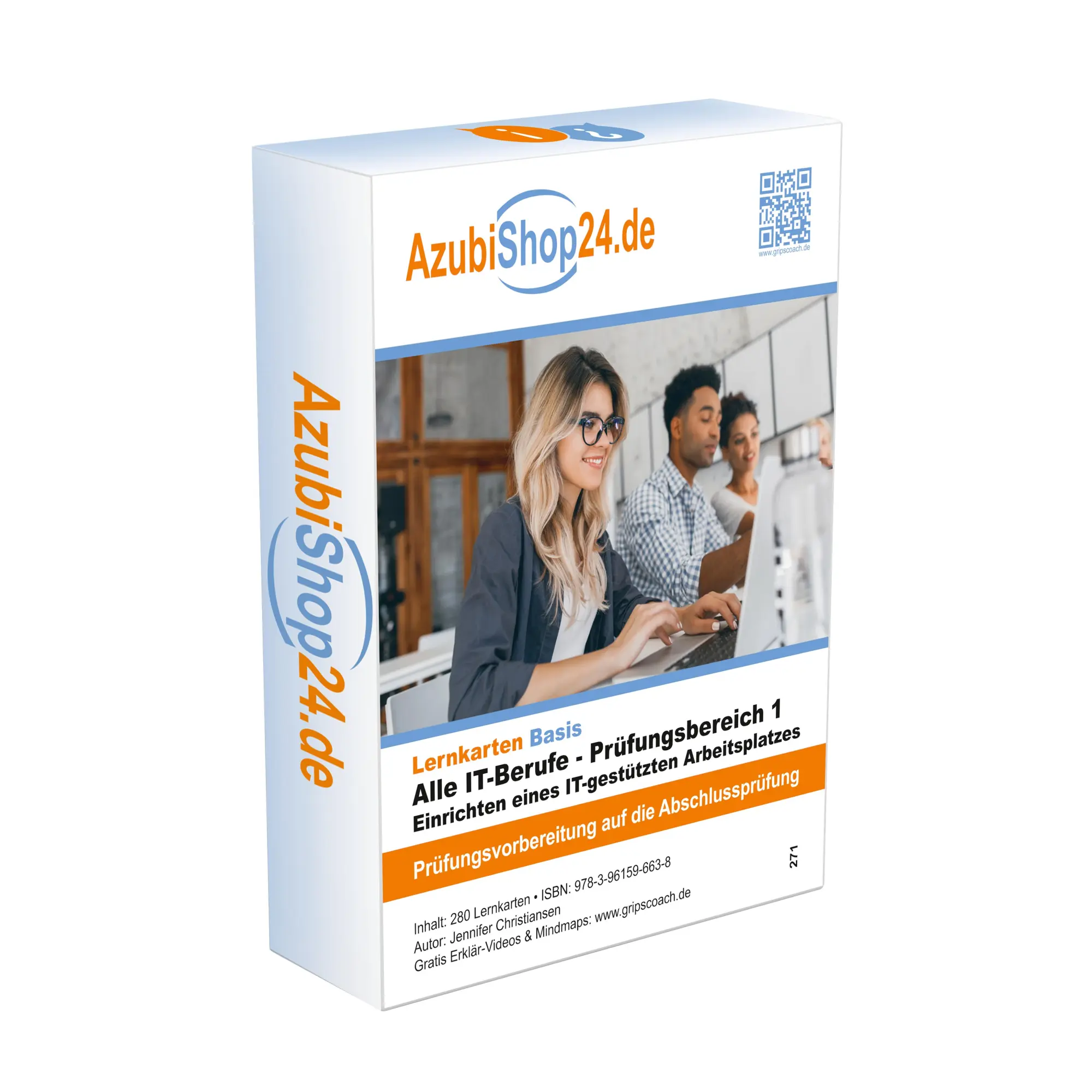 Cover: 9783961596638 | AzubiShop24.de Lernkarten Alle IT-Berufe - Prüfungsbereich 1 -...