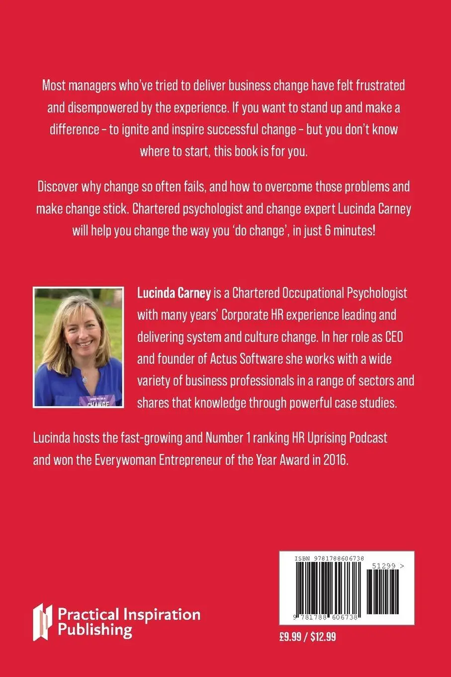 Rückseite: 9781788606738 | Do Change Better | Lucinda Carney | Taschenbuch | Englisch | 2024