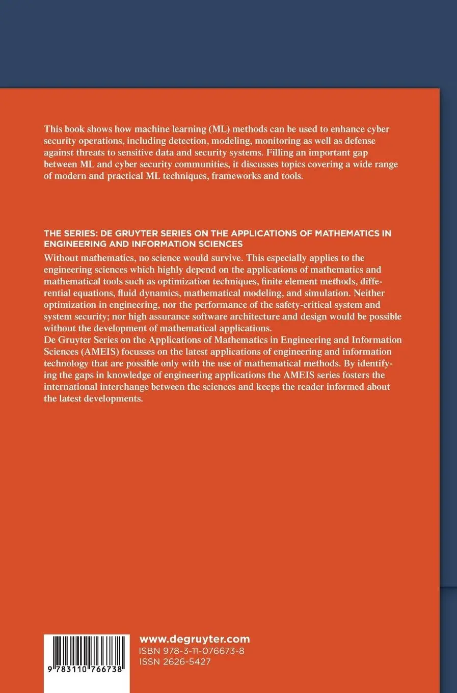 Rückseite: 9783110766738 | Machine Learning for Cyber Security | Preeti Malik (u. a.) | Buch | X