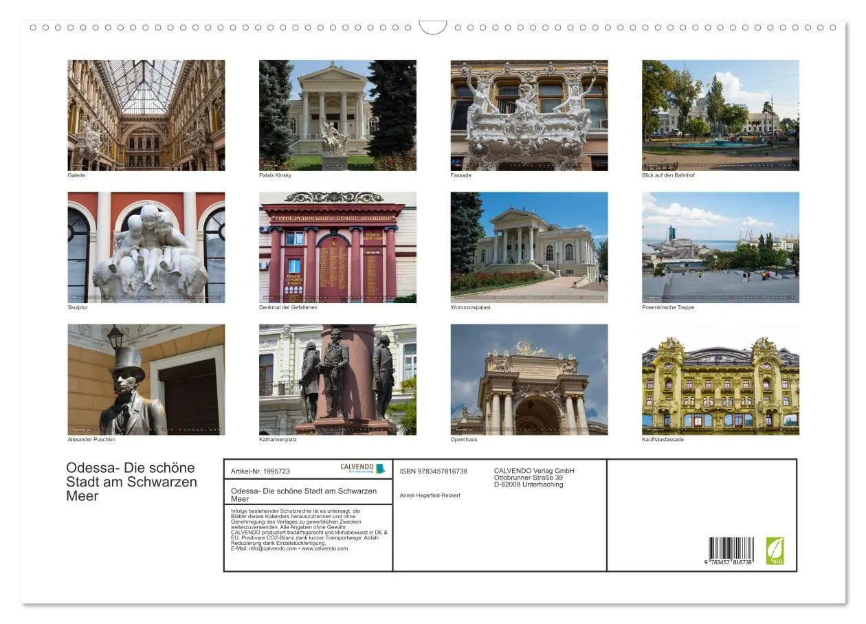 Bild: 9783457816738 | Odessa- Die schöne Stadt am Schwarzen Meer (Wandkalender 2026 DIN...