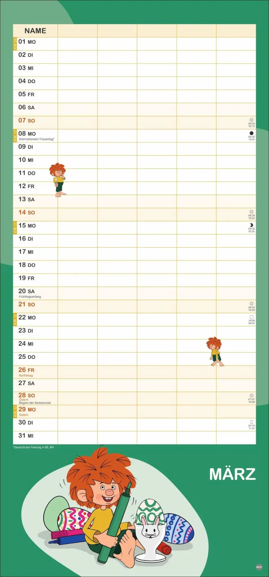 Bild: 9783756416738 | Pumuckl Familienplaner 2027 | Kalender | Familienplaner Athesia | 2027