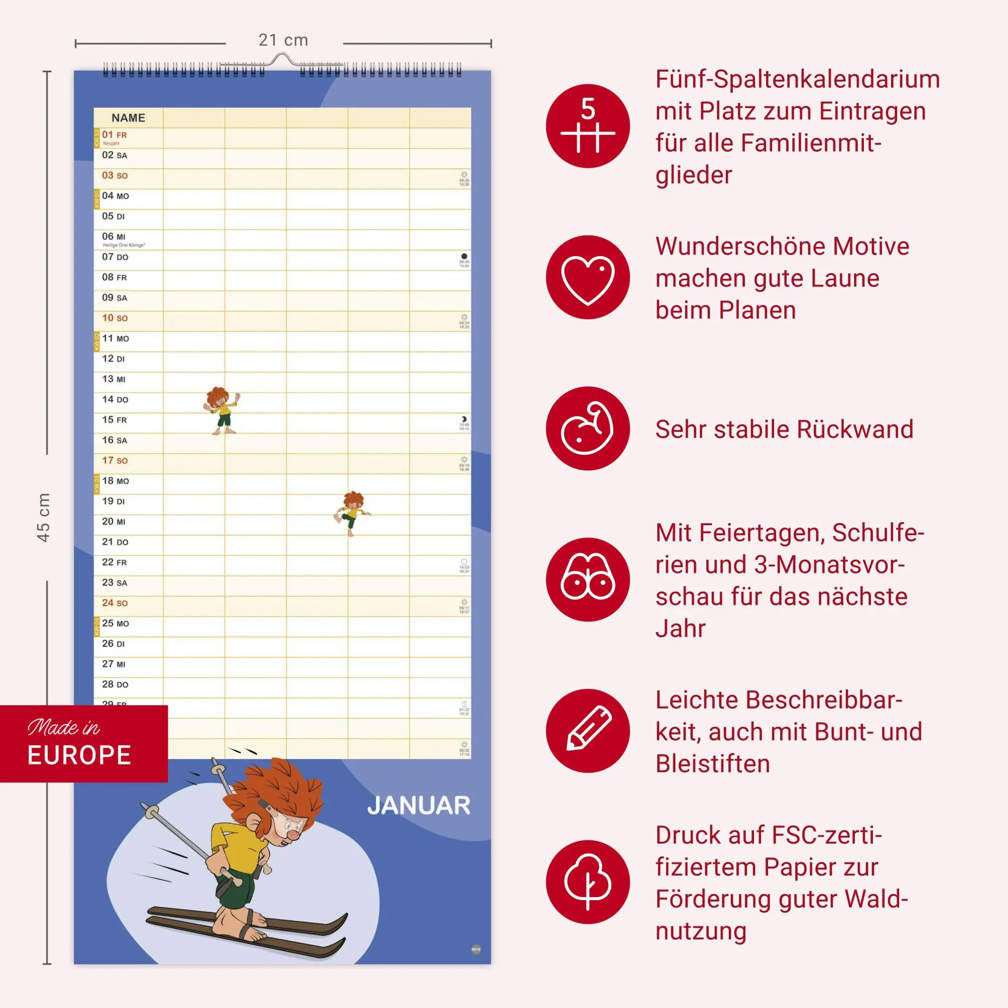 Bild: 9783756416738 | Pumuckl Familienplaner 2027 | Kalender | Familienplaner Athesia | 2027