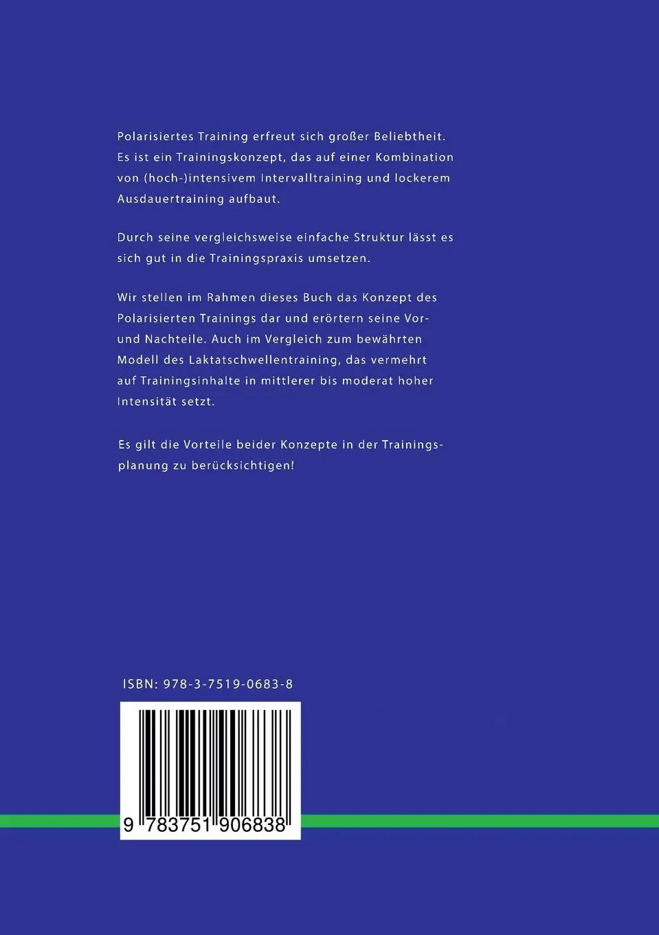 Rückseite: 9783751906838 | Polarisiertes Ausdauertraining | Stefan Schurr | Taschenbuch | 156 S.