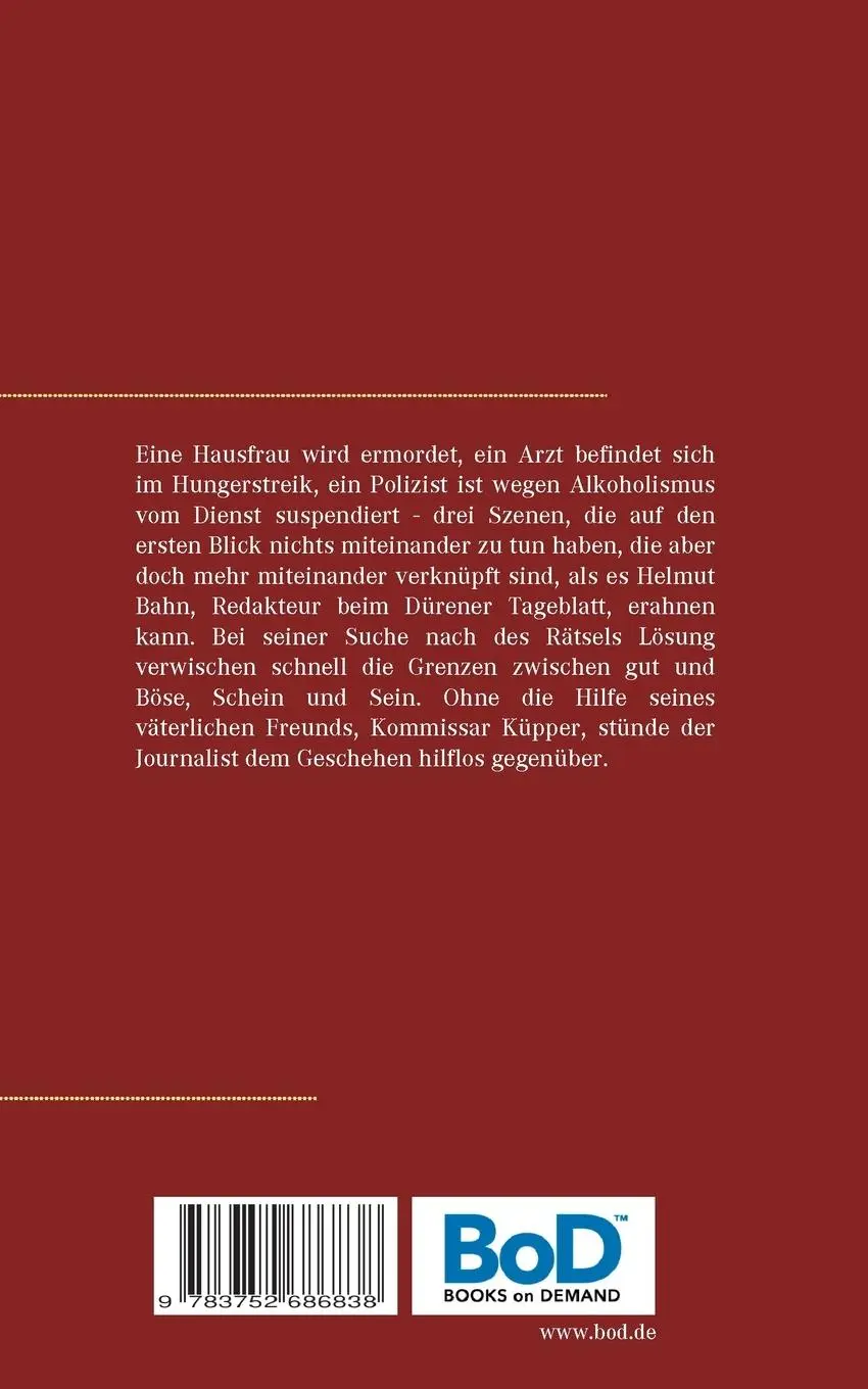 Rückseite: 9783752686838 | Tödliches Roulette | Kriminalroman | Kurt Lehmkuhl | Taschenbuch