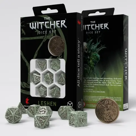 Cover: 5907699496938 | The Witcher Dice Set. Leshen - The Totem Builder | Q-Workshop