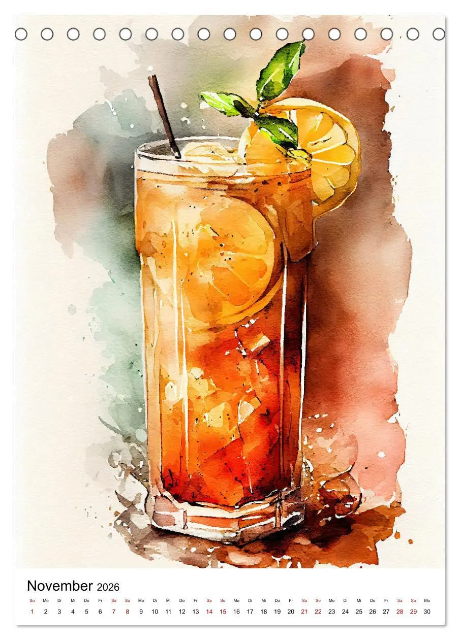 Bild: 9783516296938 | Künstlerische Cocktails (Tischkalender 2026 DIN A5 hoch), CALVENDO...