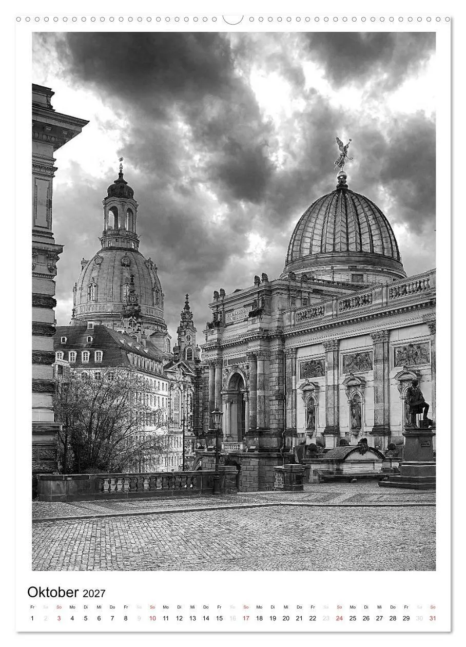 Bild: 9783594106938 | Dresden Traumstadt in Schwarz-Weiß (Wandkalender 2027 DIN A2 hoch),...