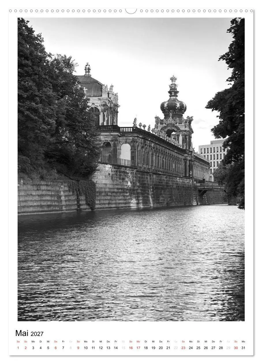 Bild: 9783594106938 | Dresden Traumstadt in Schwarz-Weiß (Wandkalender 2027 DIN A2 hoch),...
