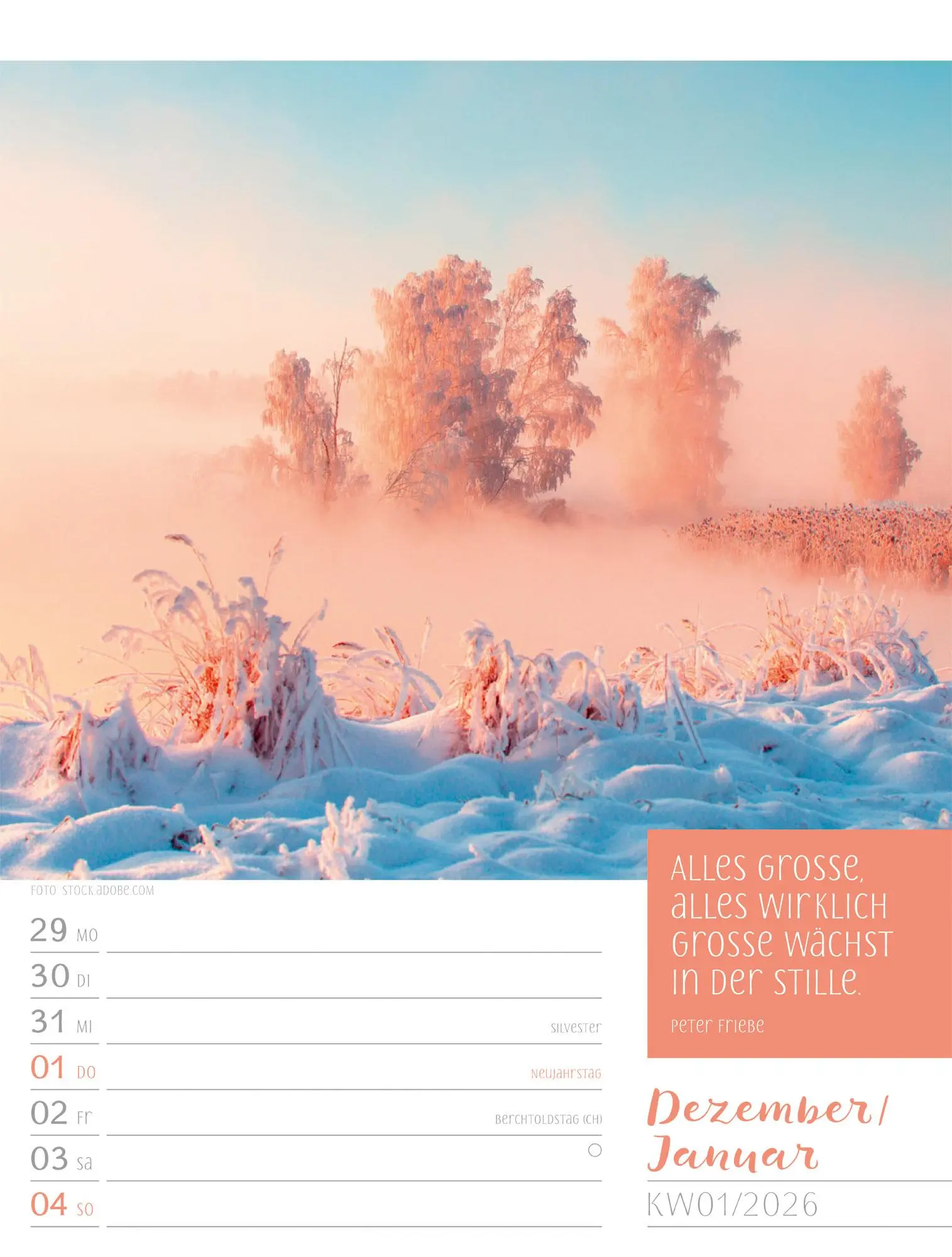Bild: 9783838426938 | Augenblicke der Achtsamkeit - Wochenplaner Kalender 2026 | GmbH | 2026