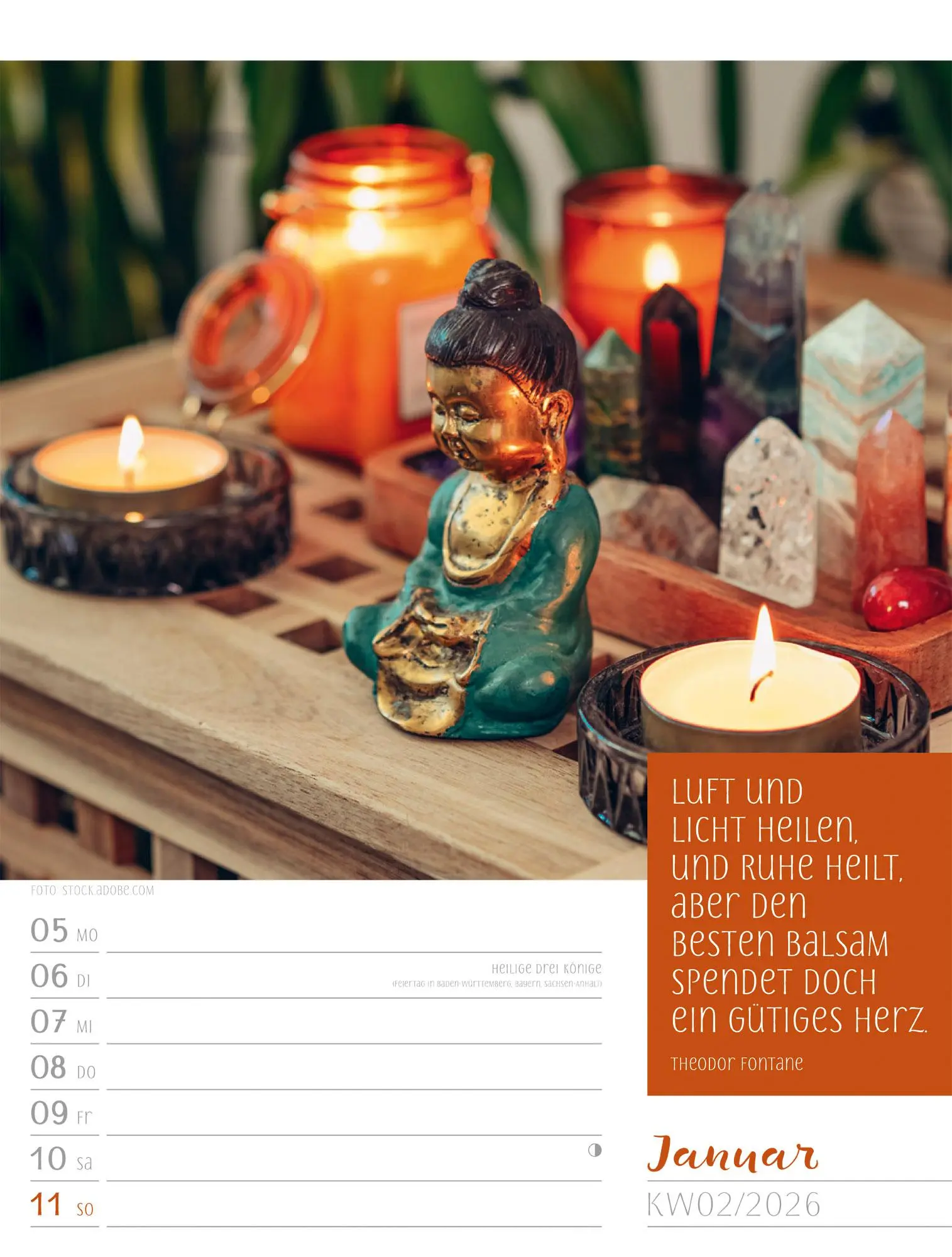 Bild: 9783838426938 | Augenblicke der Achtsamkeit - Wochenplaner Kalender 2026 | GmbH | 2026