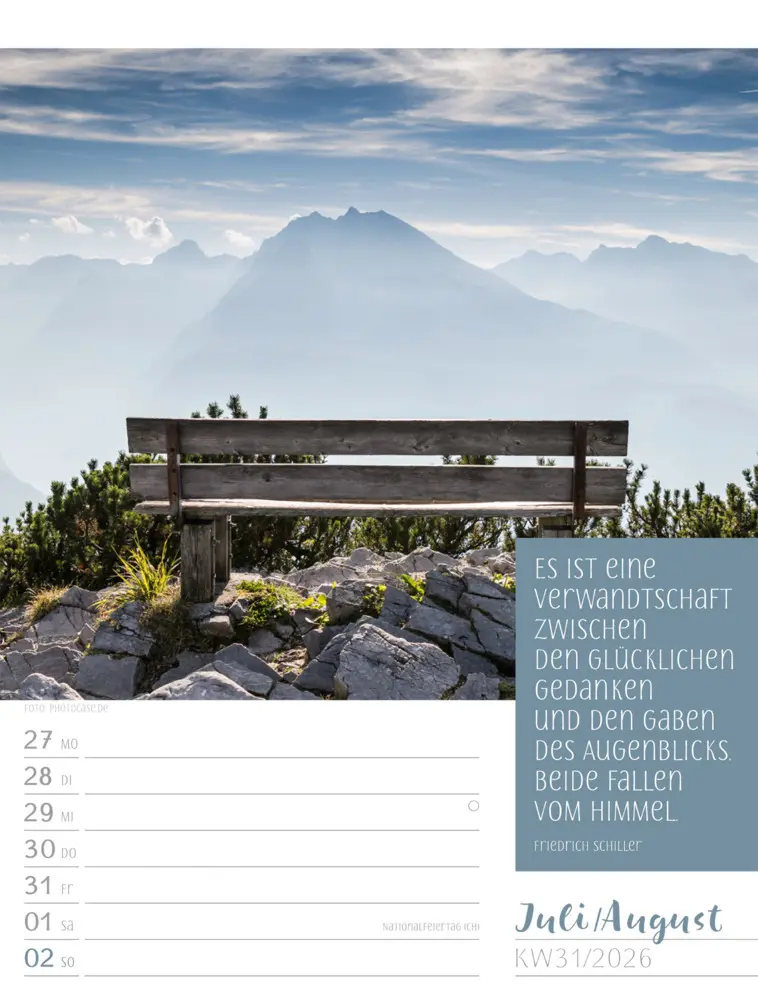 Bild: 9783838426938 | Augenblicke der Achtsamkeit Wochenplaner Kalender 2026 | GmbH | 2026
