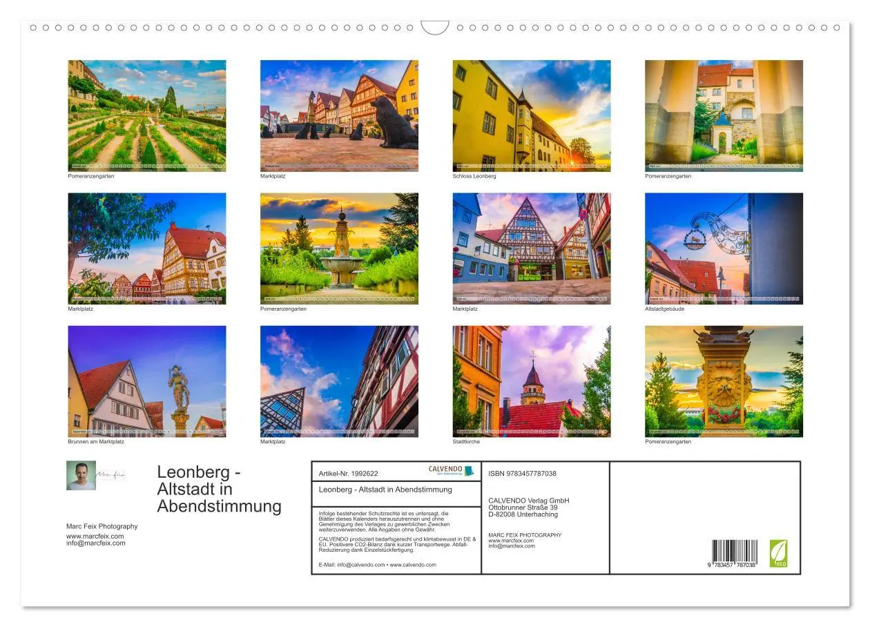 Bild: 9783457787038 | Leonberg - Altstadt in Abendstimmung (Wandkalender 2026 DIN A2...