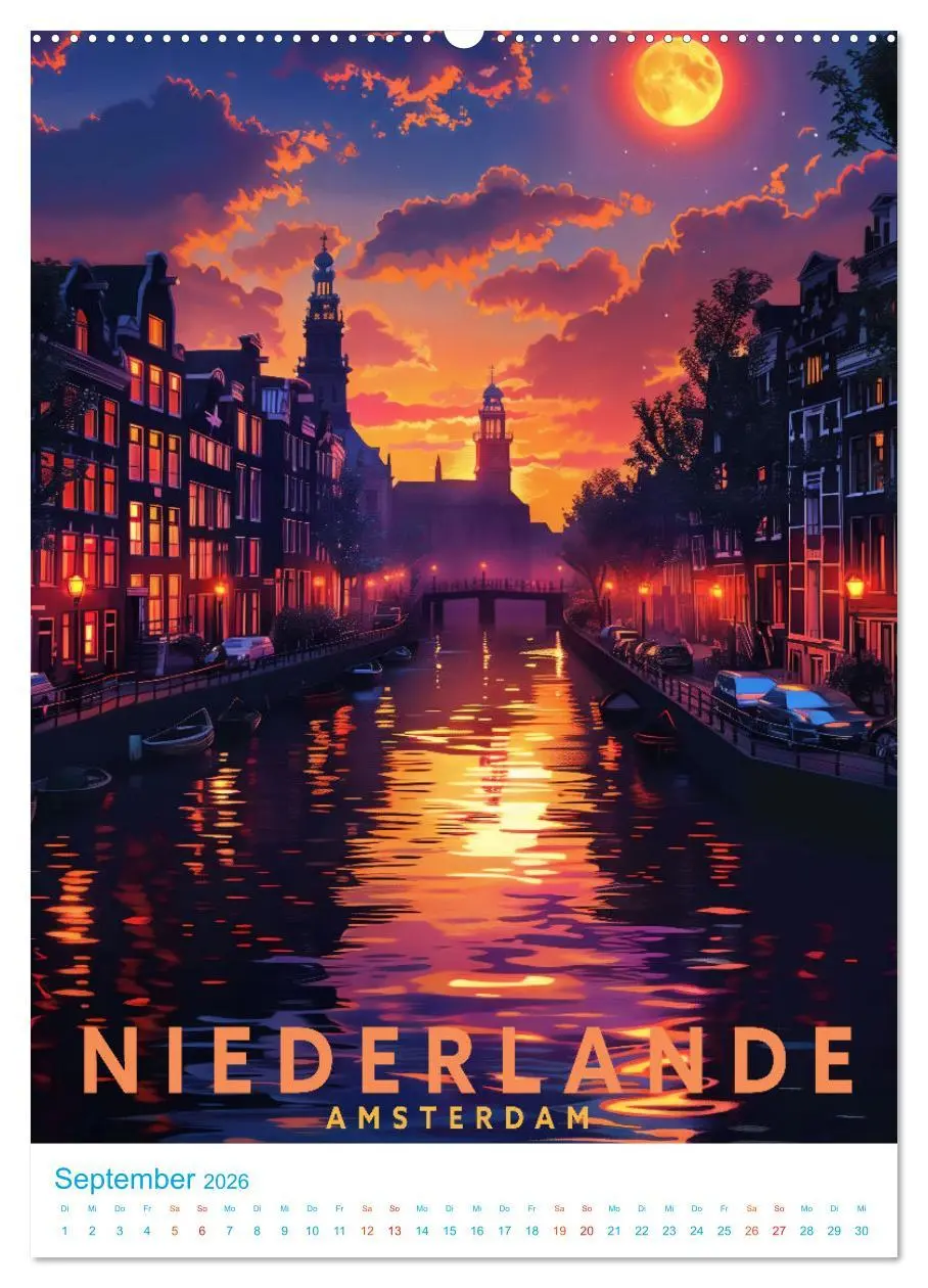 Bild: 9783516257038 | Niederlande - Old School Poster Style (hochwertiger Premium...