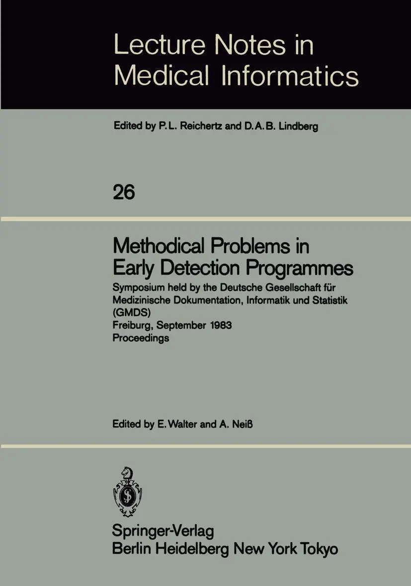 Cover: 9783540157038 | Methodical Problems in Early Detection Programmes | E. Walter (u. a.)