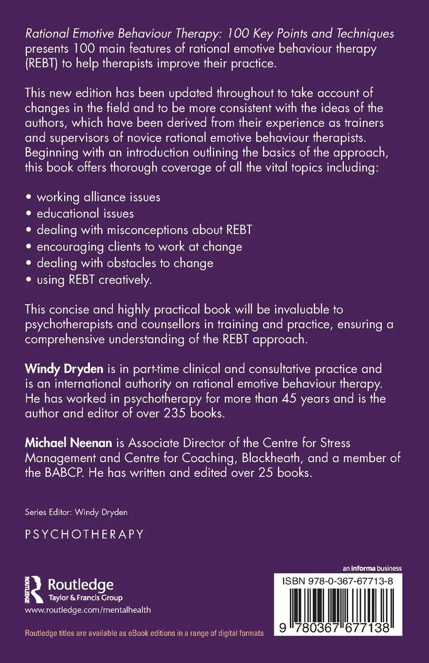 Rückseite: 9780367677138 | Rational Emotive Behaviour Therapy | 100 Key Points and Techniques
