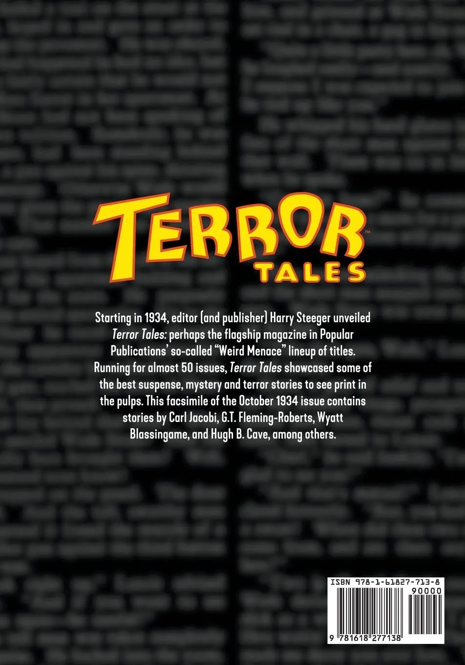 Rückseite: 9781618277138 | Terror Tales #2 | Facsimile Edition | Hugh B. Cave (u. a.) | Buch