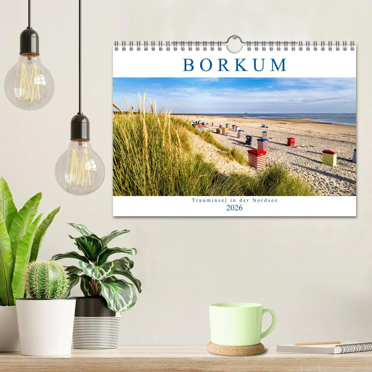 Bild: 9783457847138 | BORKUM Trauminsel in der Nordsee (Wandkalender 2026 DIN A4 quer),...