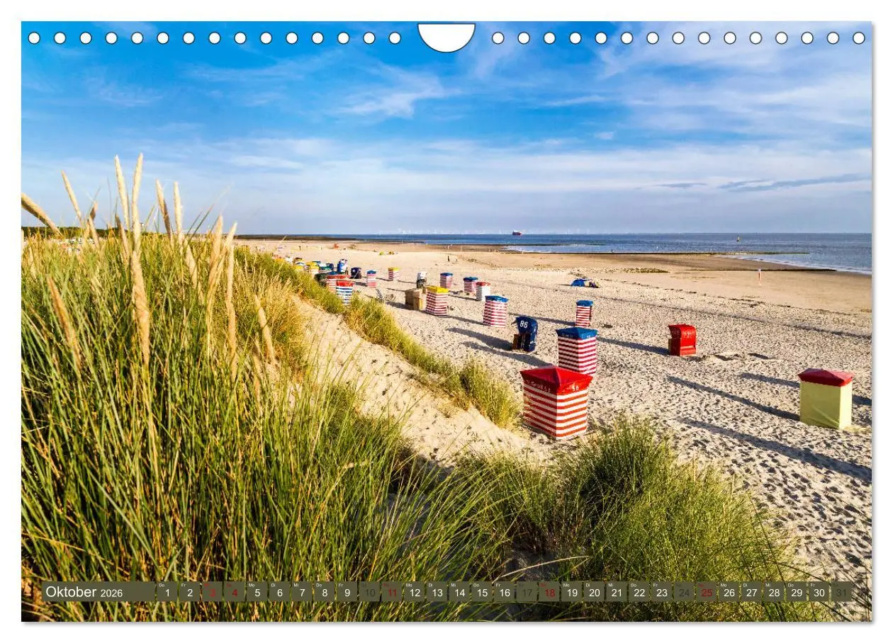 Bild: 9783457847138 | BORKUM Trauminsel in der Nordsee (Wandkalender 2026 DIN A4 quer),...