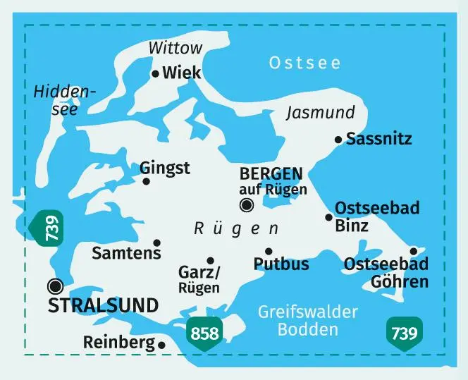 Bild: 9783991217138 | KOMPASS Wanderkarte 737 Rügen 1:50.000 | (Land-)Karte | 2 Bde/Tle