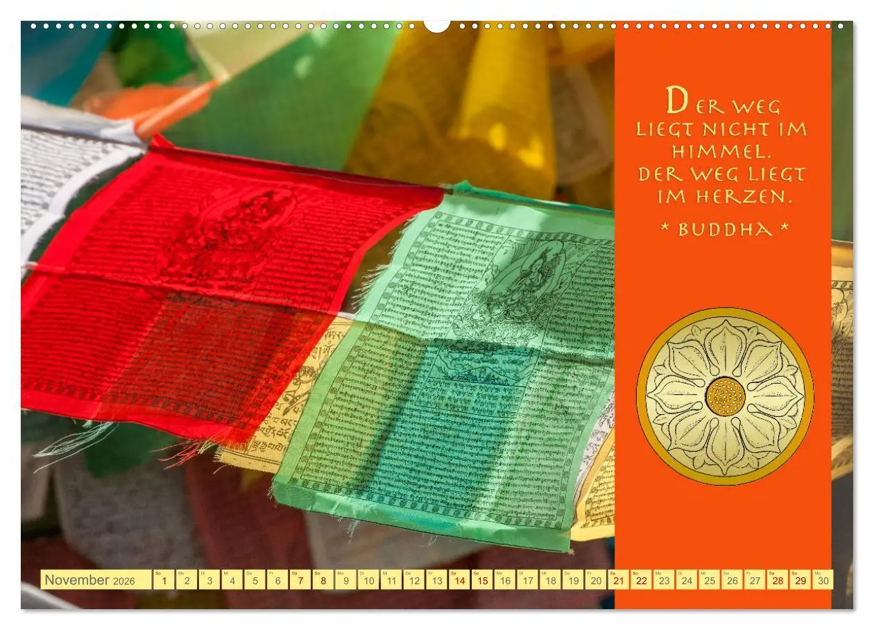 Bild: 9783457527238 | Buddhas Zitate Wege zur Erleuchtung (Wandkalender 2026 DIN A2...