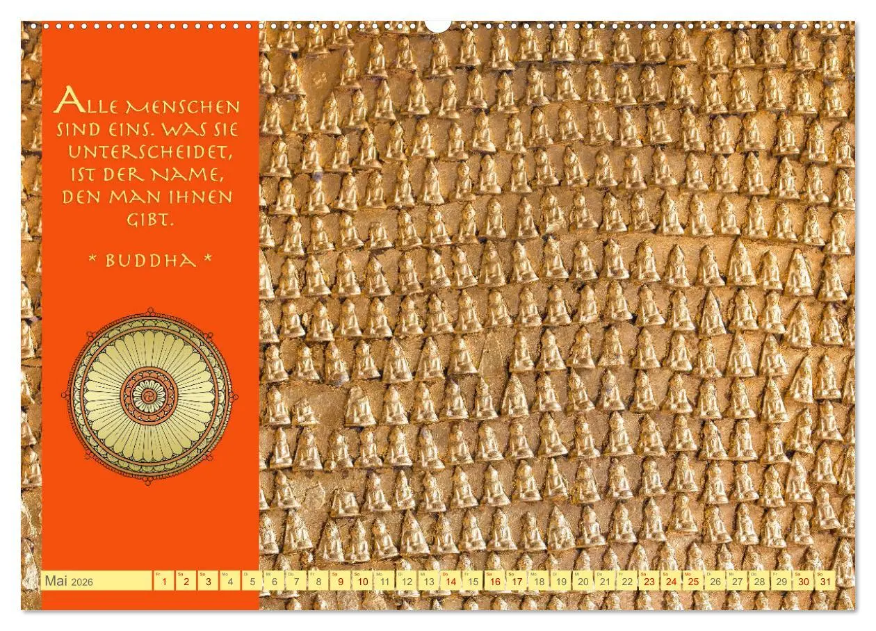 Bild: 9783457527238 | Buddhas Zitate Wege zur Erleuchtung (Wandkalender 2026 DIN A2...