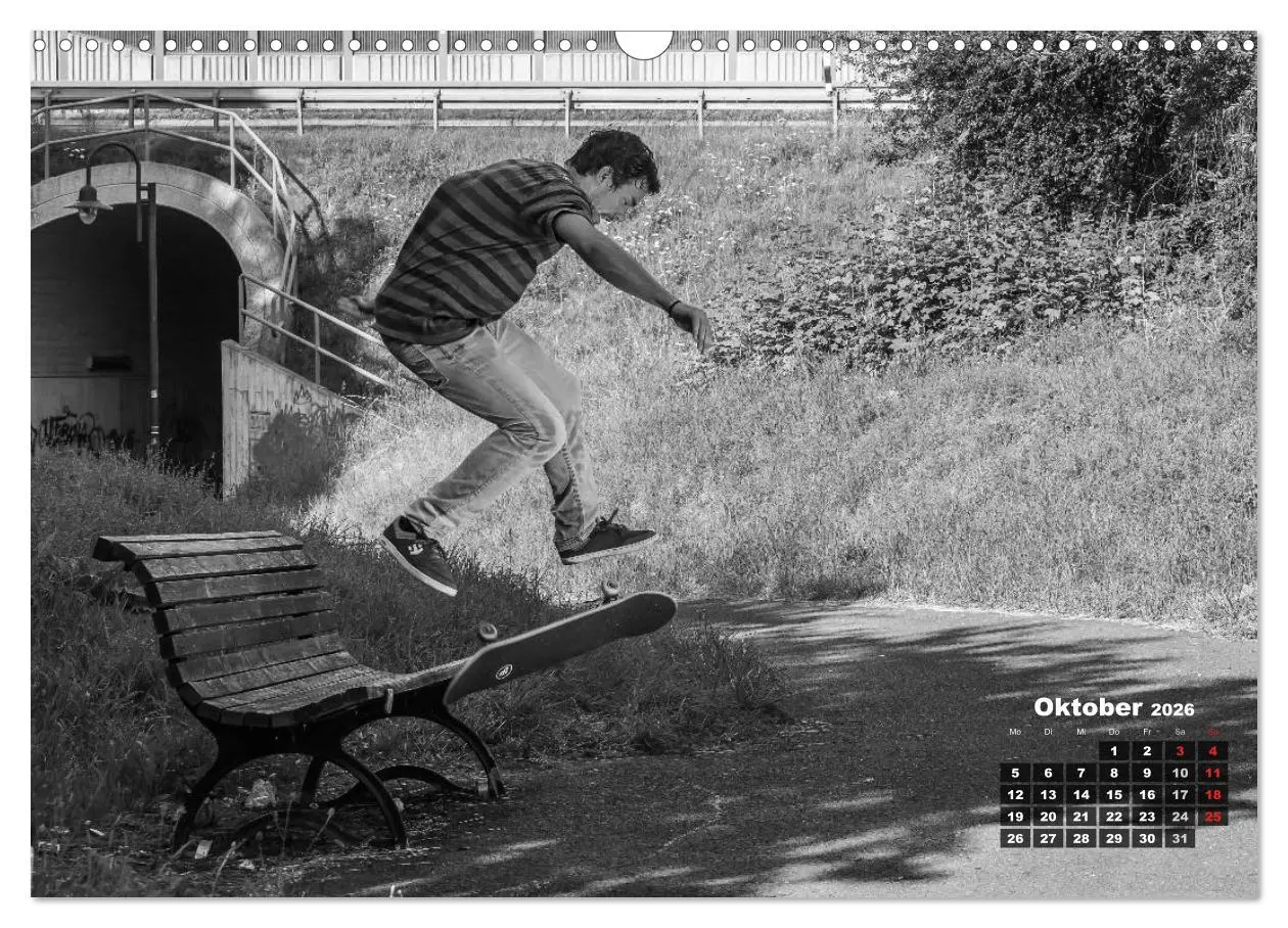 Bild: 9783516097238 | Auf dem Skateboard (Wandkalender 2026 DIN A3 quer), CALVENDO...