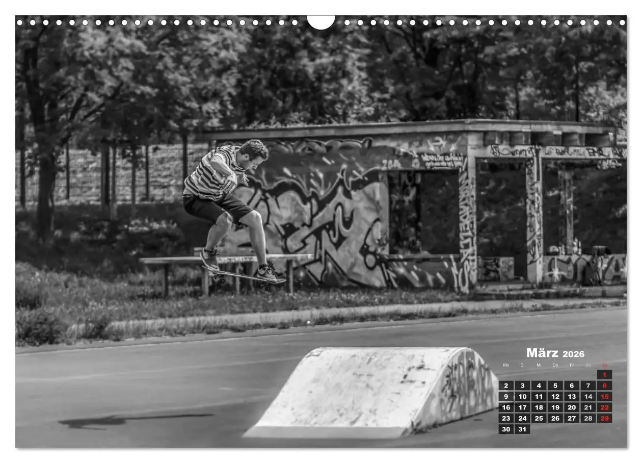 Bild: 9783516097238 | Auf dem Skateboard (Wandkalender 2026 DIN A3 quer), CALVENDO...