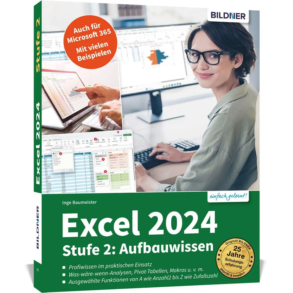 Cover: 9783832807238 | Excel 2024 - Stufe 2: Aufbauwissen | Inge Baumeister | Taschenbuch