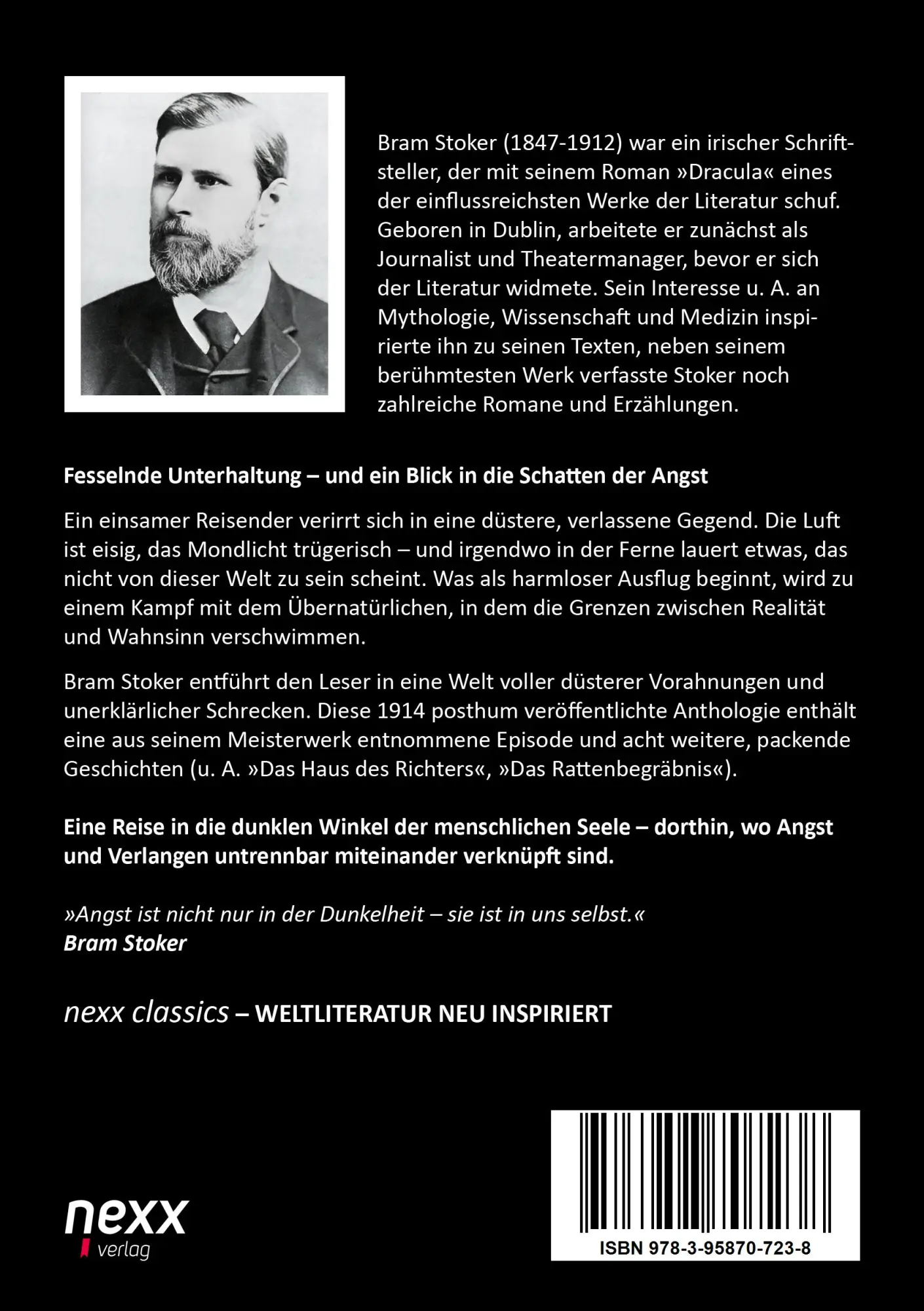 Rückseite: 9783958707238 | Draculas Gast | nexx classics - WELTLITERATUR NEU INSPIRIERT | Stoker