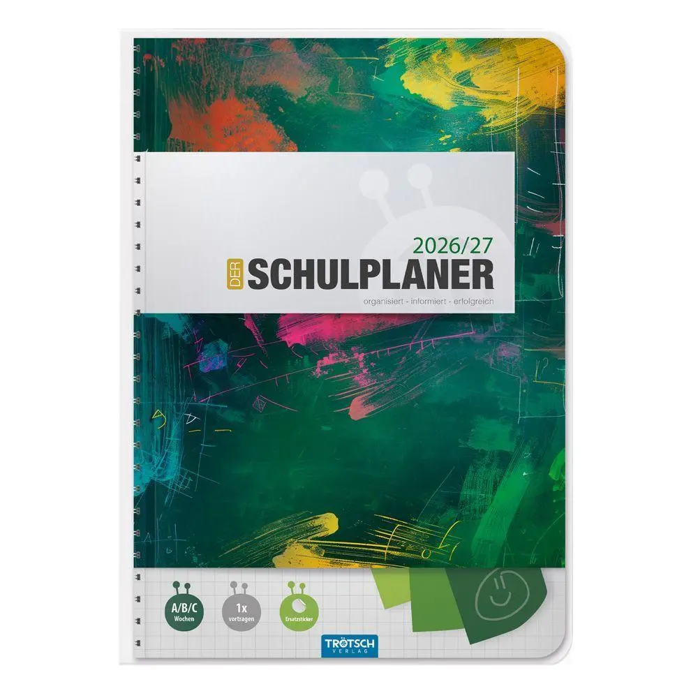 Cover: 9783988027238 | TRÖTSCH - Schulplaner Grün 26/27 | Trötsch Verlag GmbH &amp; Co. KG