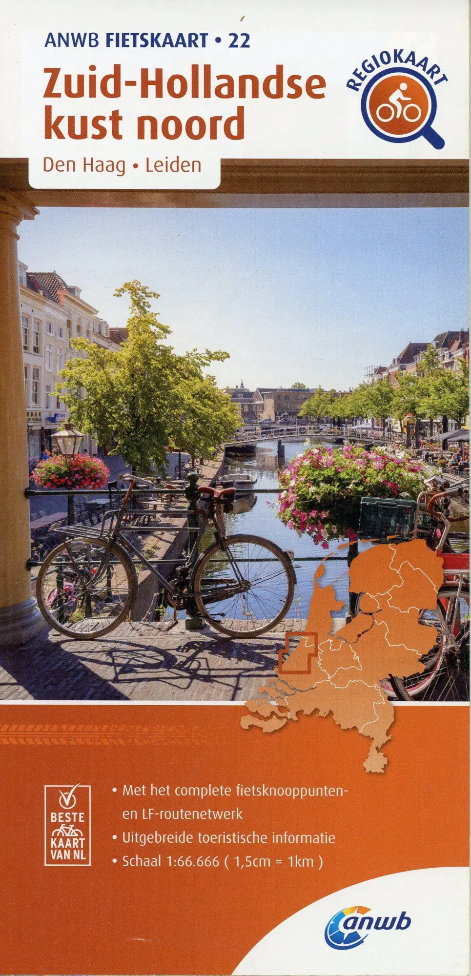 Cover: 9789018047238 | Zuid-Hollandse kust noord (Den Haag/ Leiden) 1:66 000 | (Land-)Karte