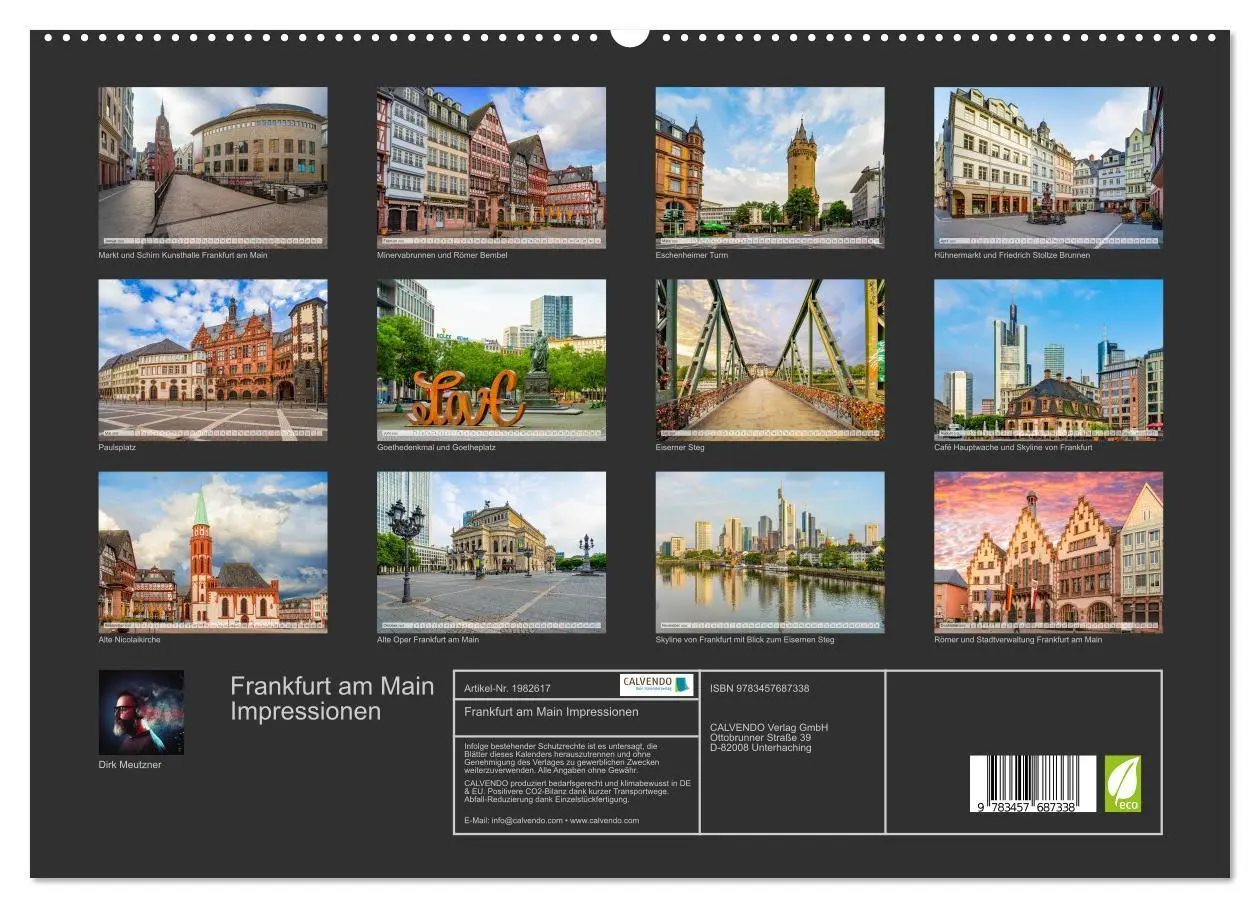 Bild: 9783457687338 | Frankfurt am Main Impressionen (hochwertiger Premium Wandkalender...