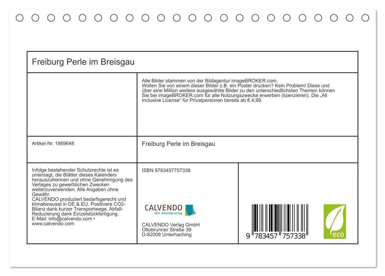 Bild: 9783457757338 | Freiburg Perle im Breisgau (Tischkalender 2026 DIN A5 quer),...