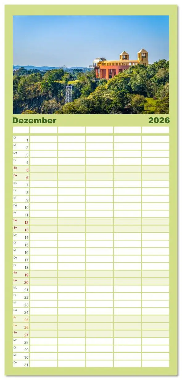 Bild: 9783516607338 | Familienplaner 2026 - Brasilien - Das einzigartige Land in...