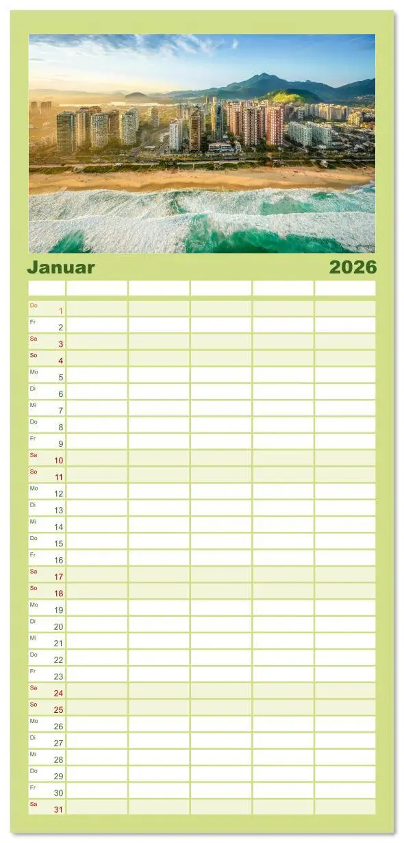 Bild: 9783516607338 | Familienplaner 2026 - Brasilien - Das einzigartige Land in...