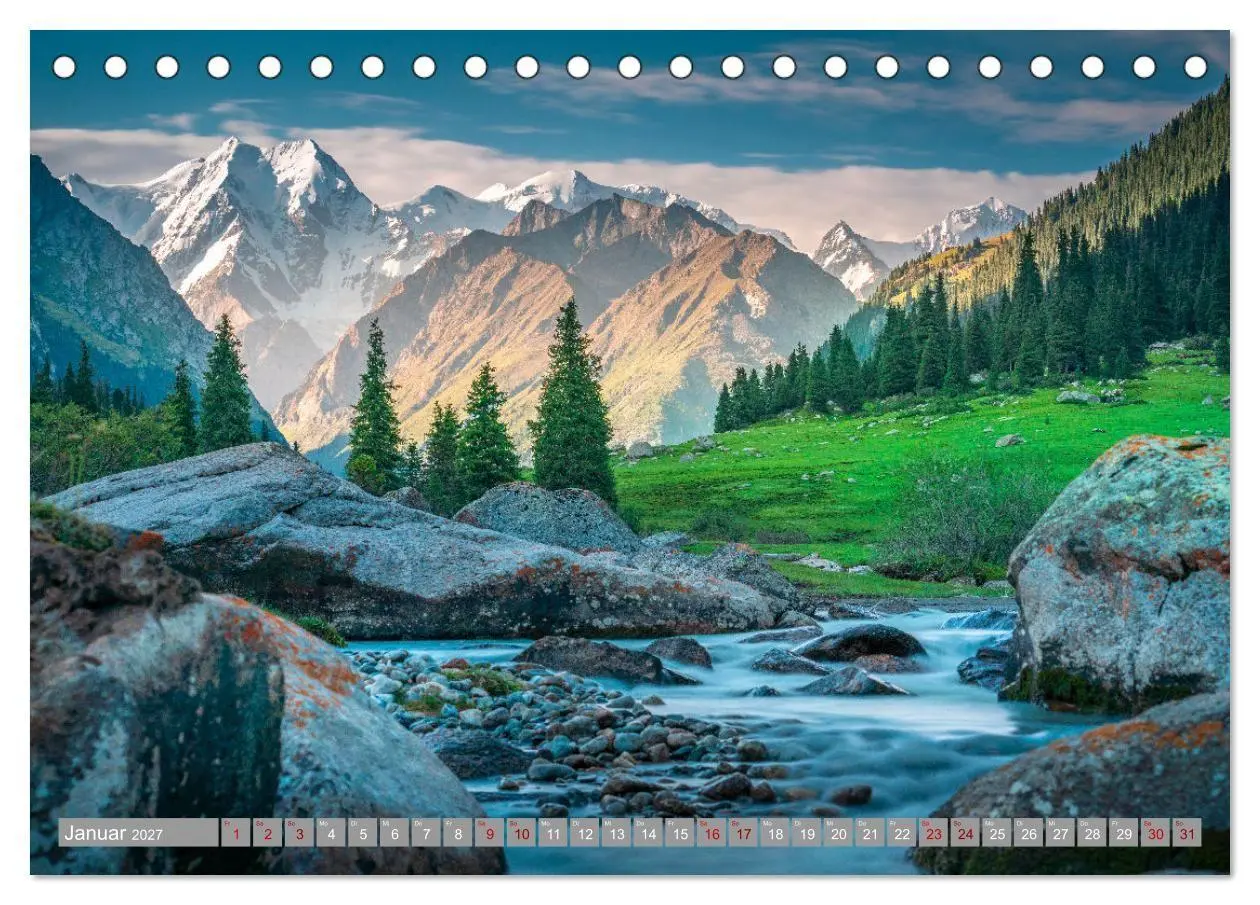 Bild: 9783569247338 | Kirgistan Bergparadies in Zentralasien (Tischkalender 2027 DIN A5...