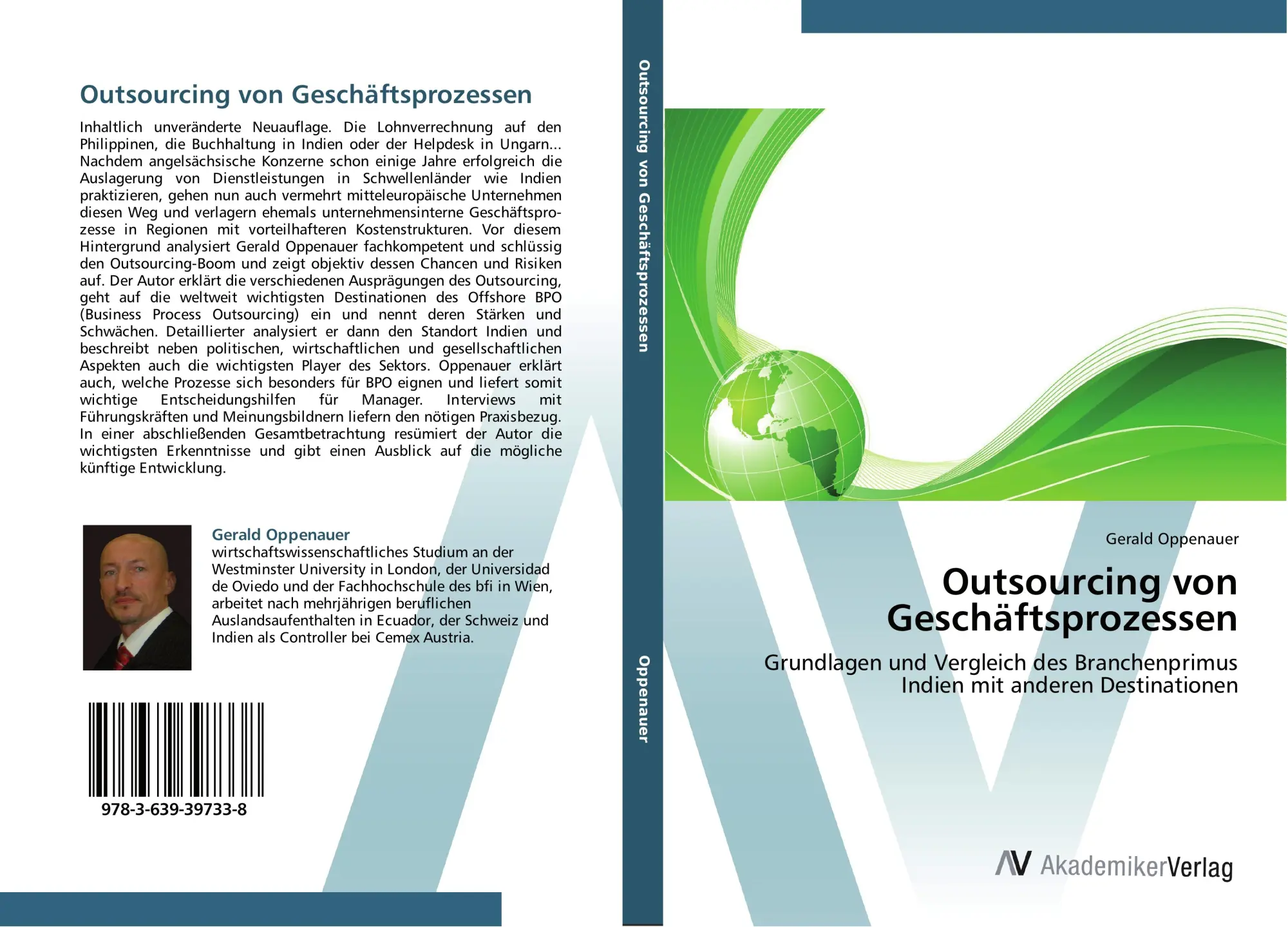 Cover: 9783639397338 | Outsourcing von Geschäftsprozessen | Gerald Oppenauer | Taschenbuch