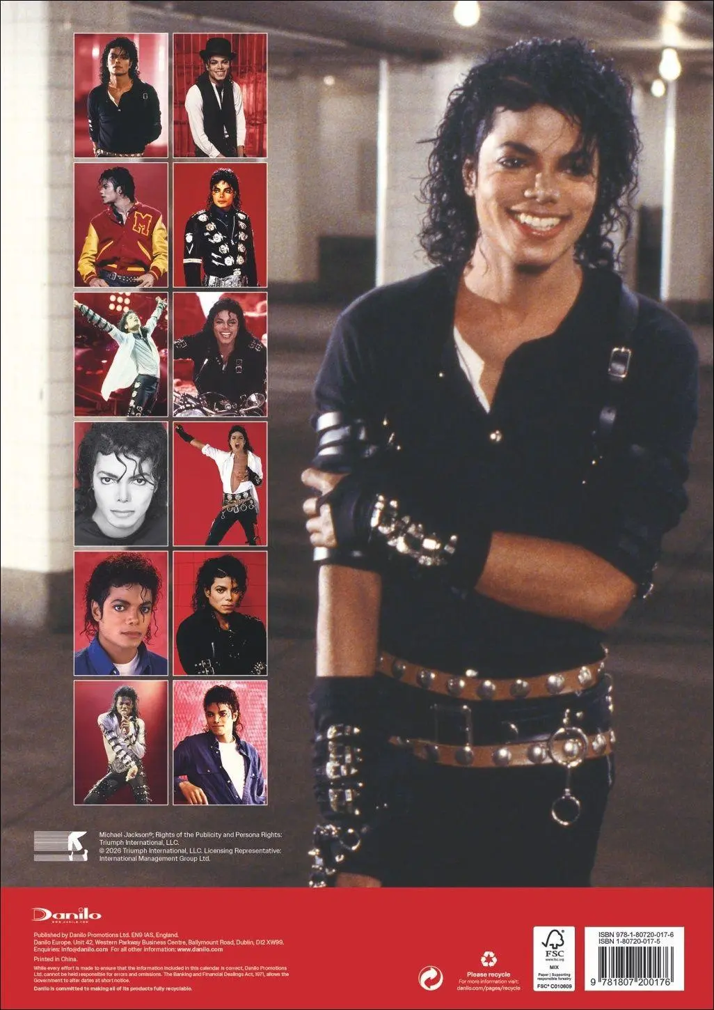 Rückseite: 9783840197338 | Michael Jackson Posterkalender 2027 | Michael Jackson | Kalender